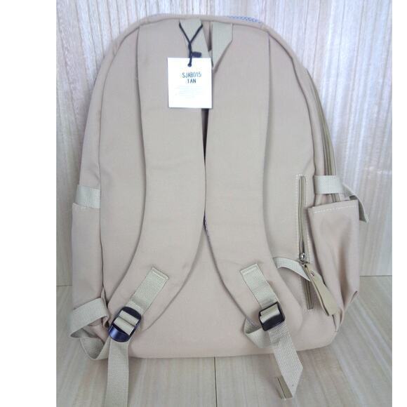 Beverly Hills Polo Club BHPC Backpack Tan Cushioned‎ Straps - Picture 5 of 7